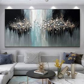 Handmade Oil Painting Abstract Texture Oil Painting On Canvas Large Wall Art Original White Painting Minimalist Art Custom Painting Modern Living (Style: 01, size: 150X220cm)