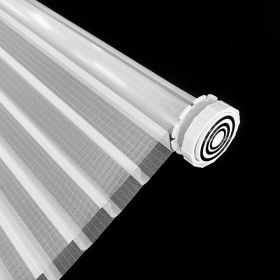 WELLSOURCE No Drill 2"Shangri-la Shades Tension Inside Mount Expansion Window Blind,Custom Size (Color: White, size: CONTACT US)